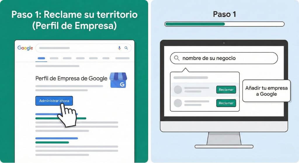 reclame su perfil de empresa