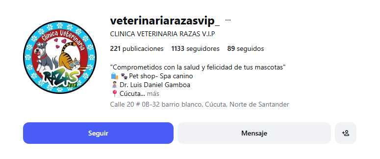 CLINICA VETERINARIA RAZAS V.I.P